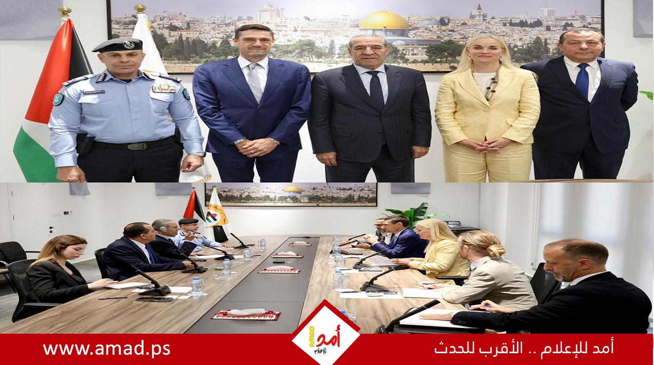 الشيخ يبحث مع وفد أوروبي رفيع المستجدات السياسية والأمنية ودعم المؤسسات الفلسطينية