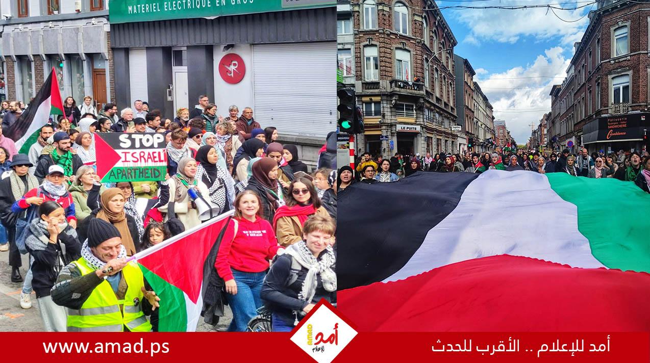 آلاف المتظاهرين يخرجون إلى شوارع العواصم الأوروبية دعمًا للشعب الفلسطينى- صور