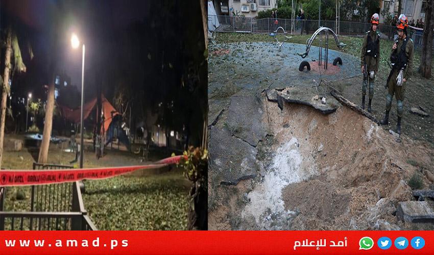 تل ابيب:  سقوط صاروخ بشكل مباشر في بني براك وإصابة 16 شخص- فيديو