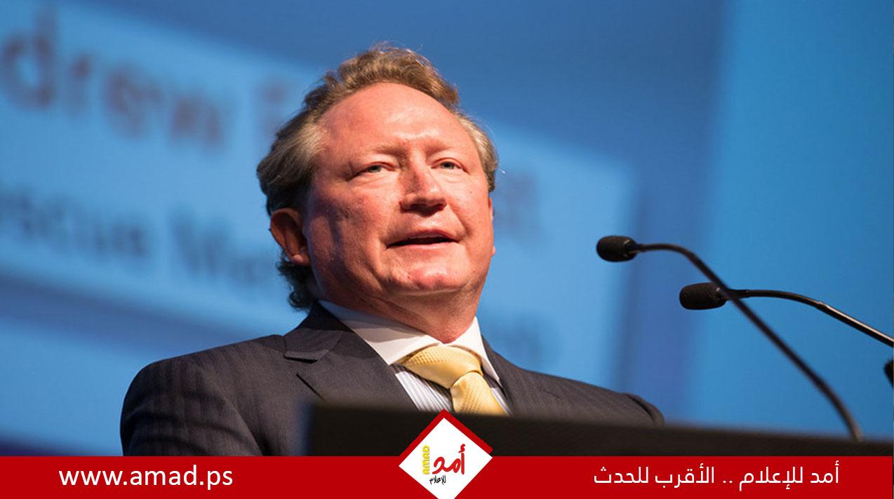 ملياردير أسترالي يعرض خطة لإدخال 10 آلاف طن مساعدات يوميا إلى غزة