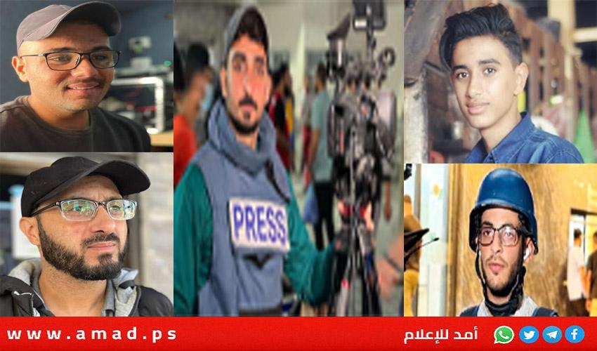 والنقابة تدين..جيش الاحتلال يغتال 5 صحفيين في النصيرات وسط قطاع غزة - أسماء - فيديو