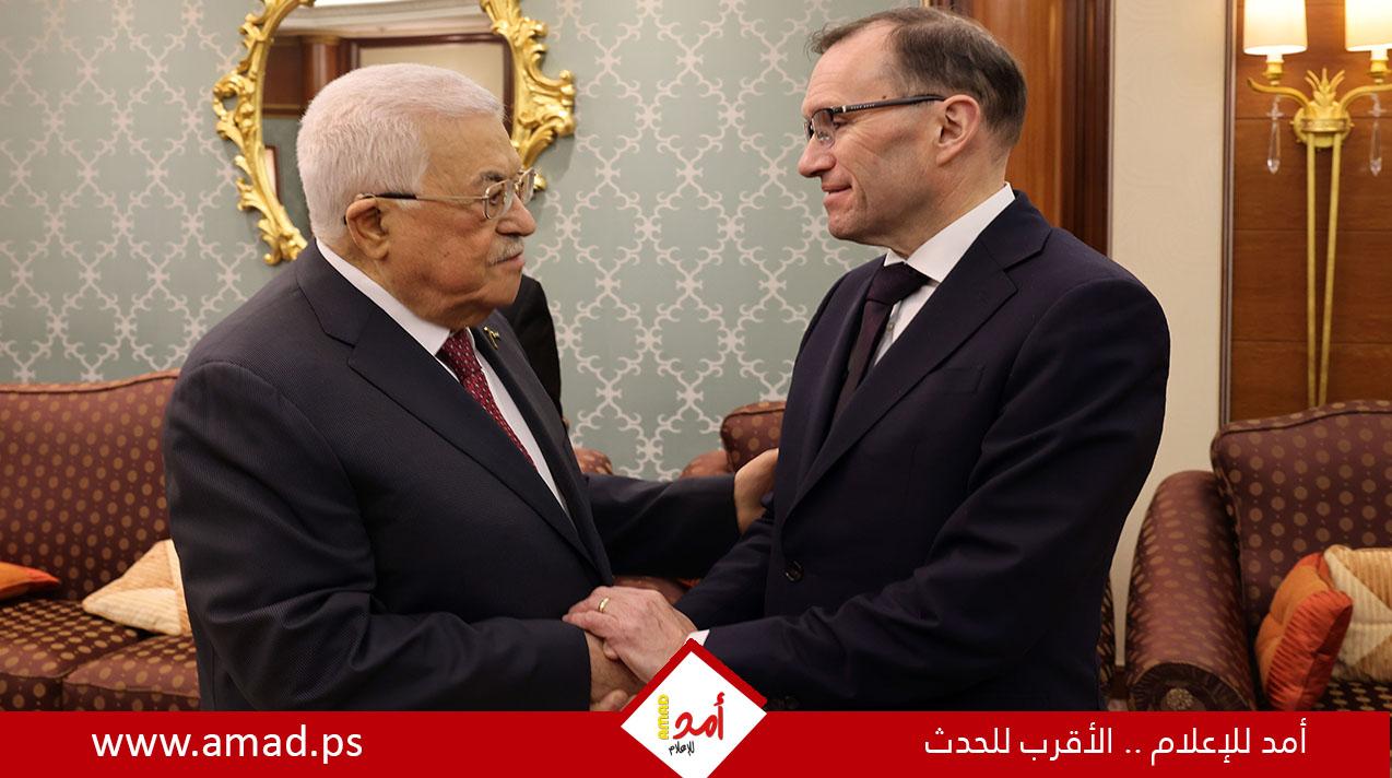 الرئيس عباس يستقبل وزير الخارجية النرويجي في الرياض