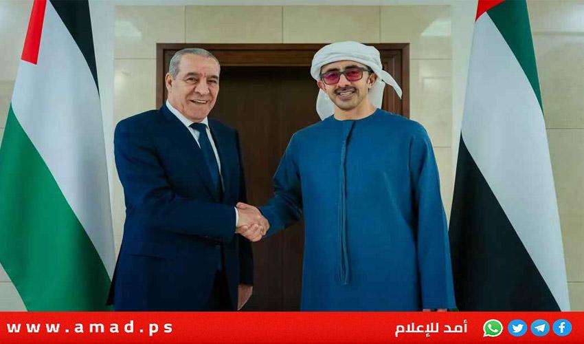 بن زايد يلتقي الشيخ ويؤكد أهمية تكثيف الجهود الدولية لتوفير الاحتياجات الإنسانية لأهل قطاع غزة