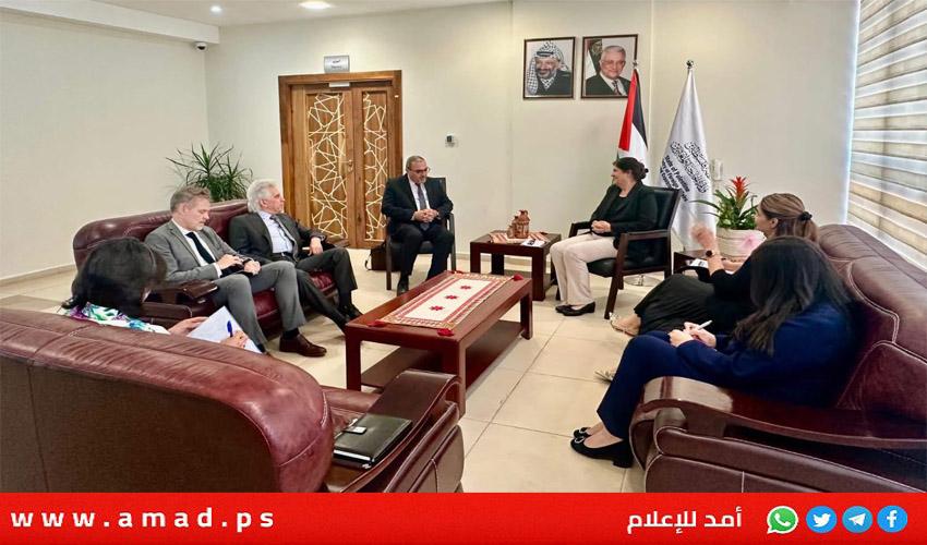 شاهين تلتقي نائب المنسق الأممي وتأكيد على جهود الإغاثة في الضفة وقطاع غزة