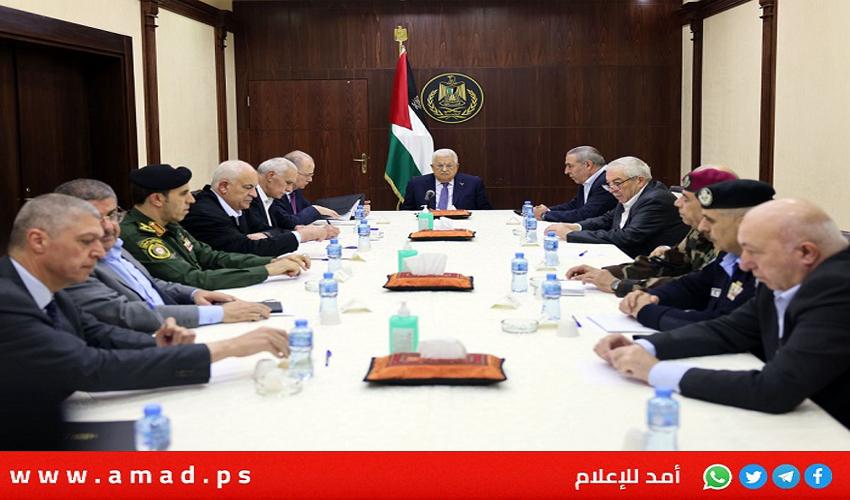 الرئيس عباس يترأس اجتماعا لقادة الأجهزة الأمنية
