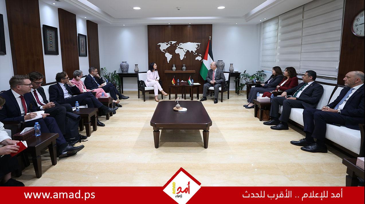 مصطفى يبحث مع وزير خارجية ألمانيا مستجدات الأوضاع في الأراضي الفلسطينية