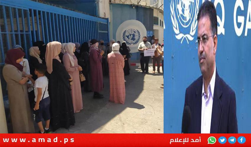 أبو حسنة: قصف مدرسة الجاعوني التابعة لــ لأونروا هو أخطر حدث - تفاصيل