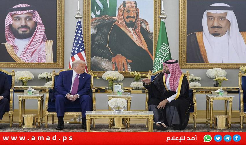 ولي العهد السعودي بن سلمان وترامب يعقدان جلسة مباحثات في الرياض