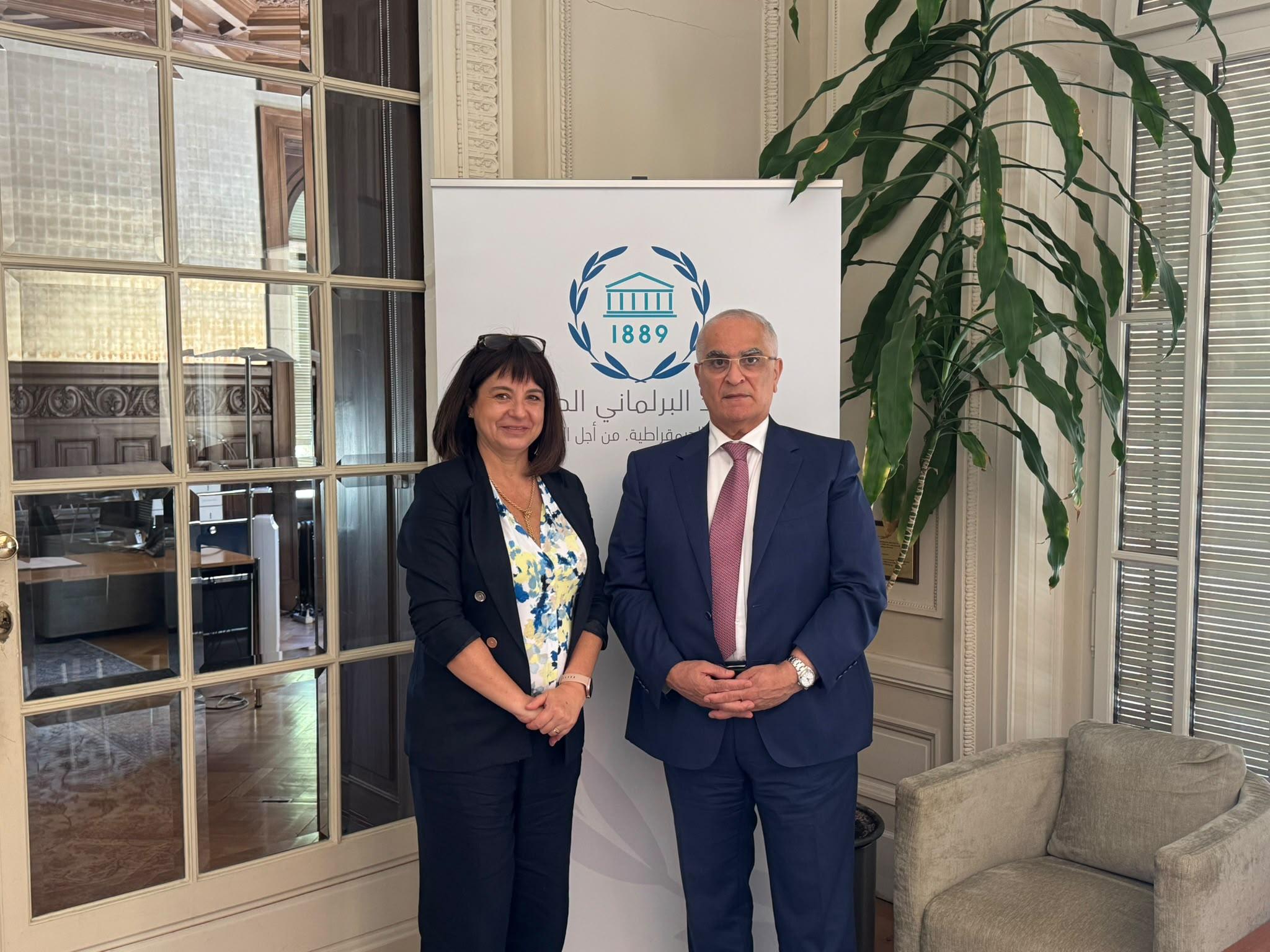 خريشي و الأمينة العامة للاتحاد البرلماني الدولي أندا فيليب