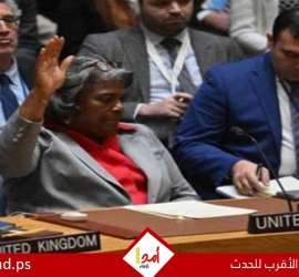 فيتو أمريكي يفشل مشروع قرار بمنح فلسطين العضوية الكاملة في الأمم المتحدة
