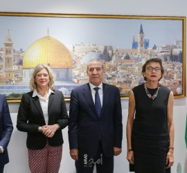 الشيخ يبحث ووفد أوروبي تطورات المشهد الفلسطيني في ظل العدوان الإسرئيلي