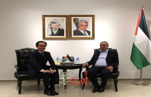 الشيخ يلتقي بممثل اليابان في فلسطين وناقشا المستجدات السياسية