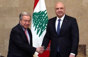 خلال لقاء غوتيريش..عون يطالب إسرائيل بسحب قواتها من جنوب لبنان