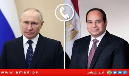 بوتين والسيسي يناقشان الوضع في الشرق الأوسط ويحثان على وقف الأعمال العدائية