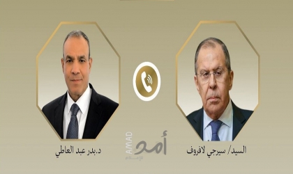 عبد العاطي ولافروف يبحثان الوضع الإقليمي وخطة مصر لإعمار غزة