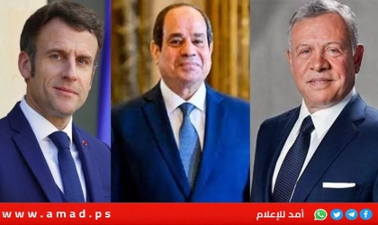 مع السيسي وعبد الله..ماكرون يعرض روية تشمل نزع سلاح حماس وارسال بعثة دولية لغزة