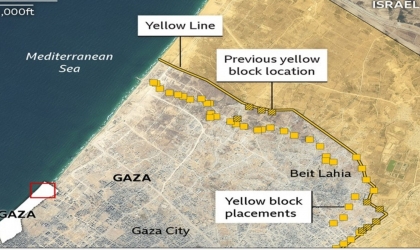 صحيفة عبرية: إسرائيل ترسّخ “الخط الأصفر” كواقع دائم داخل غزة-  فيديو