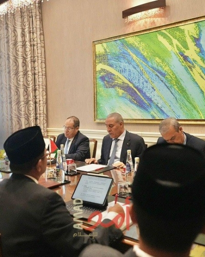 الشيخ يُطلع وزير الخارجية الإندونيسي على ما يتعرض له شعب فلسطين من حرب إبادة