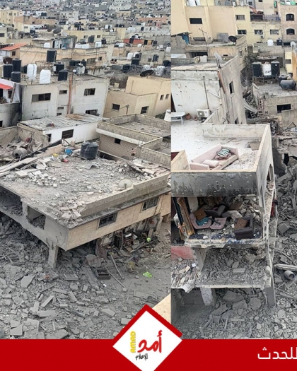 اليوم الـ 33 لغزوة الاحتلال على جنين: دمار واسع ونزوح أكثر من 3 آلاف عائلة