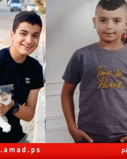 محدث _ جيش الاحتلال يعدم طفلين في جنين