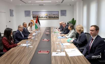 خلال لقاء وزير ألماني..الشيخ يستعرض إجراءات دولة الاحتلال في الأرض الفلسطينية